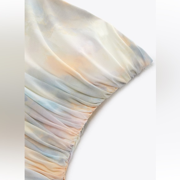 NWT ZARA STRAPLESS TULLE TOP SIZE M ONLY ONE | 3067/012 NWT - Picture 6 of 6